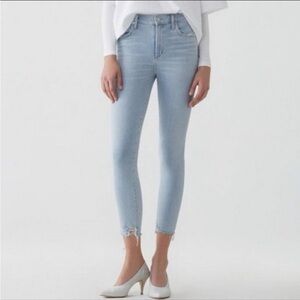 AGOLDE Sophie High Rise Distressed Skinny Crop Jeans size 28